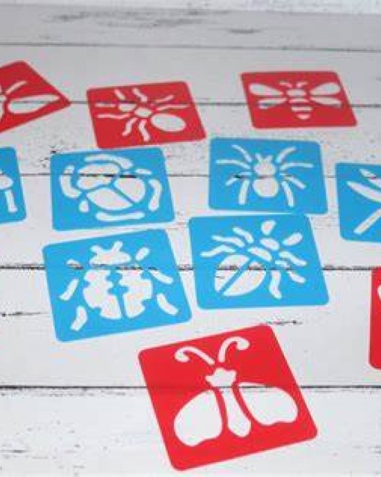 Minibeast Small Stencils (12) Product available online only