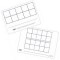 Drywipe Whiteboard A5 Double Sided Square Ten Frames