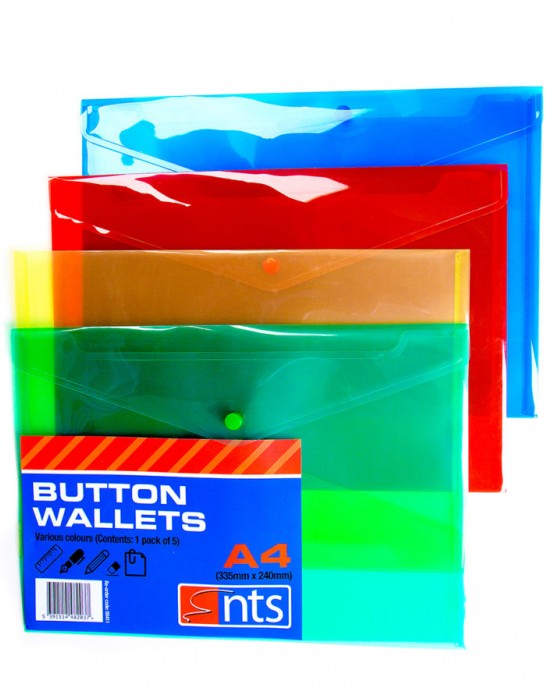 A4 Button Folders 100`s  Special Price Available Online Only
