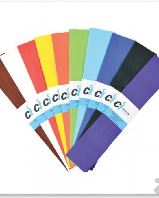 Crepe Paper Pack Of 10 Assorted