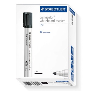 Staedtler Drywipe 351 Whiteboard Marker Box of 10 Online Offer