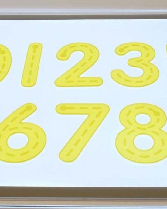 SiliShapes® Trace Numbers Yellow 
