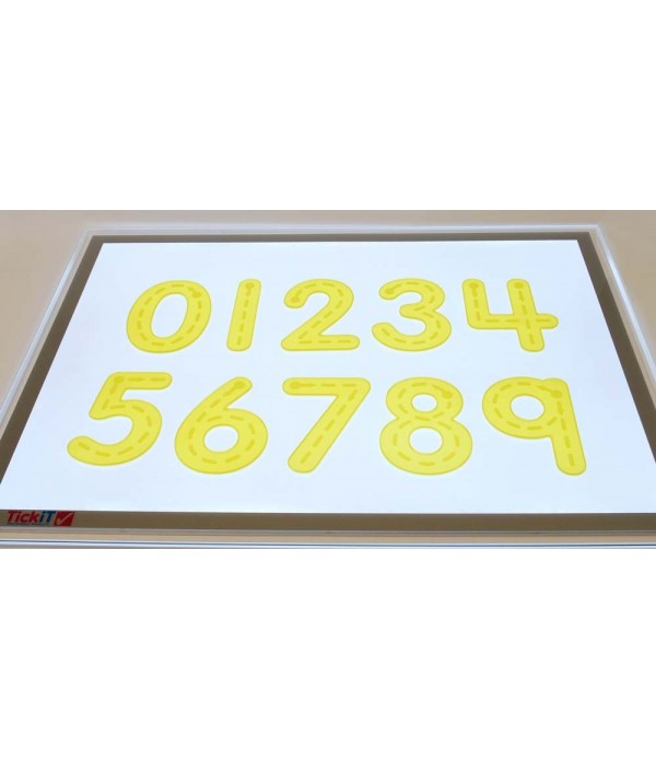 SiliShapes® Trace Numbers Yellow 