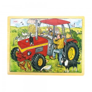Tray Jigsaw Puzzle Tractor