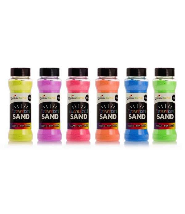 Fluorescent Sand Shakers (Pack of 6)