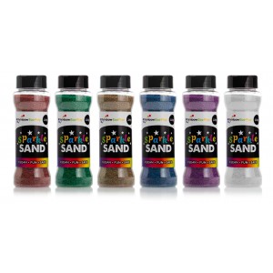 Sparkle Glitter Sand Shakers (Pack of 6)