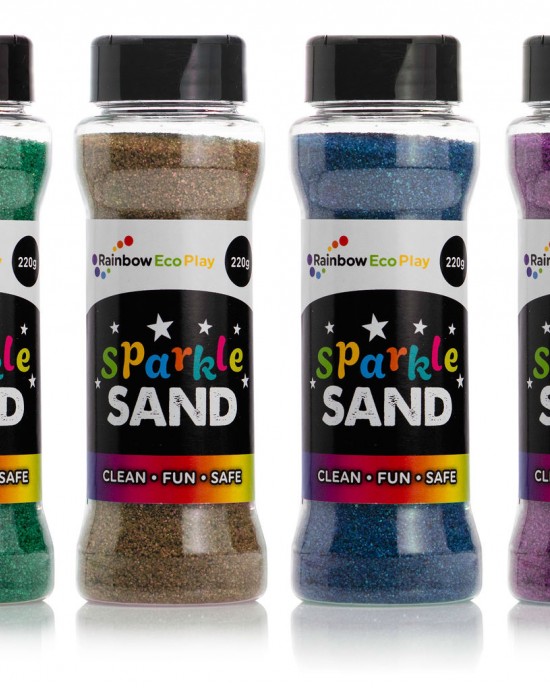 Sparkle Glitter Sand Shakers (Pack of 6)