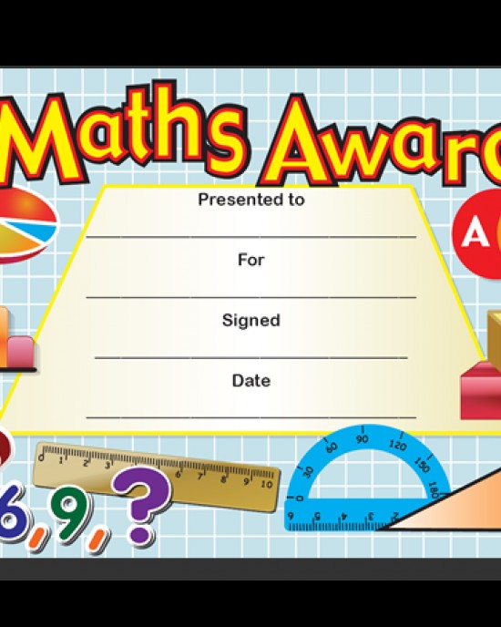 Award Certs Maths Award
