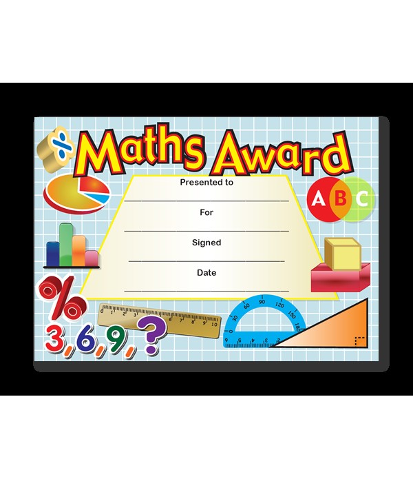 Award Certs Maths Award
