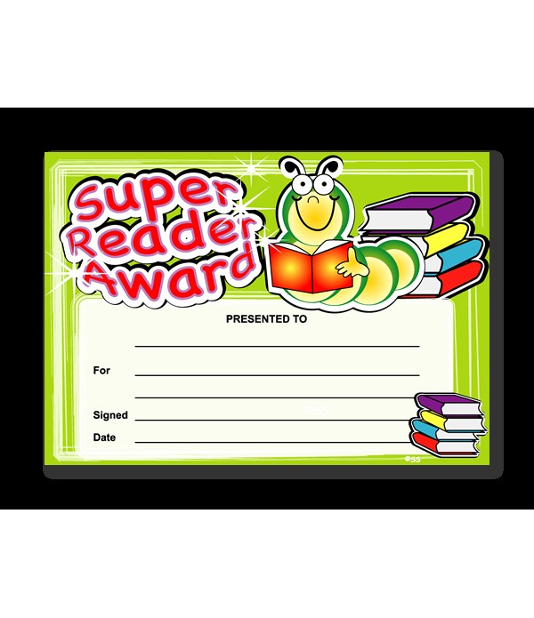 Award Certs Super Reader Award