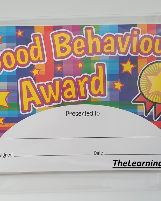 Award Certs Good Behaviour