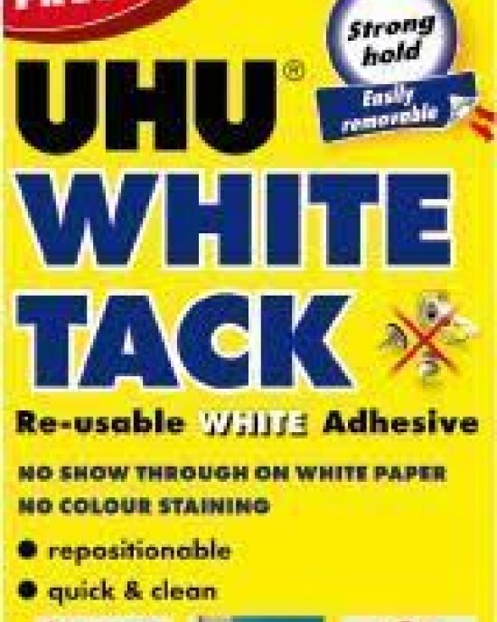 UHU White Tak 50g Box of 12 Offer