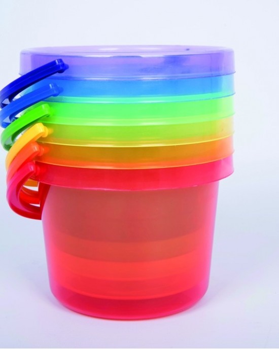 Translucent Colour Bucket Set