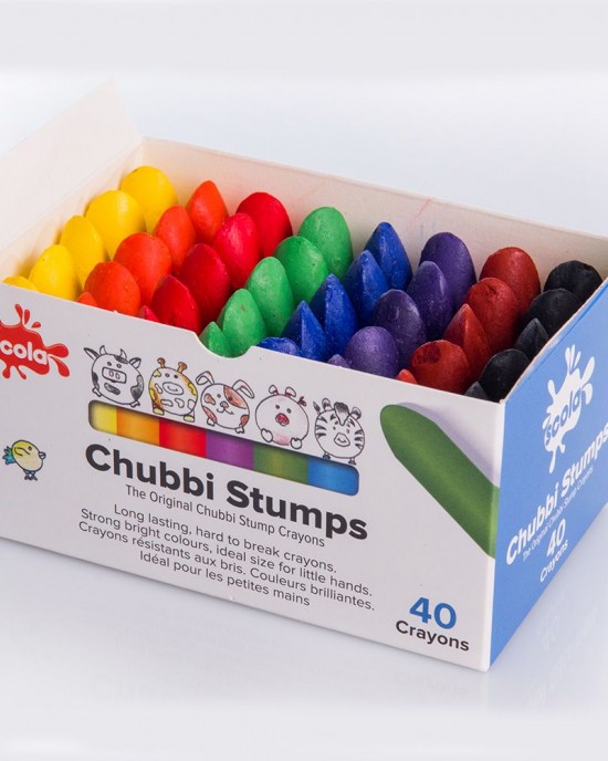 Chubbi Stumps Crayons Box of 40