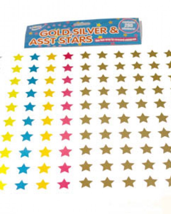 Assorted Stars Reward Stickers