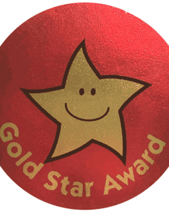 Sticker  Gold Star Award