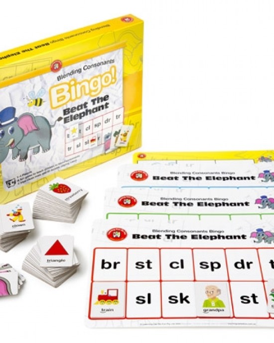Beat The Elephant (Blending Consonants Bingo) 