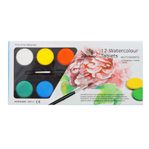 12 Watercolour Tablets (brush included)