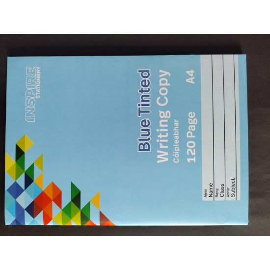 Blue Math Copy Book A4 Blue Tinted Visual Aid Copybook | SEN Resources | The Learning Store