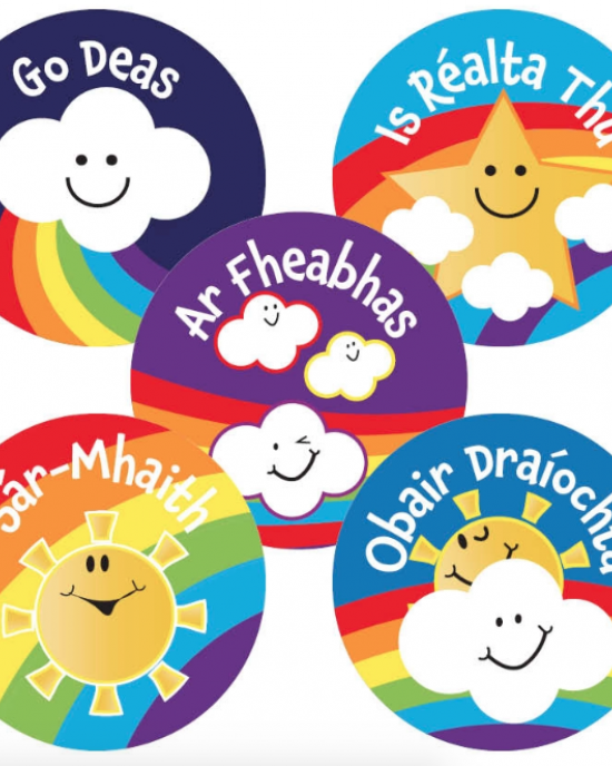 Irish Reward Stickers Weather Praise 