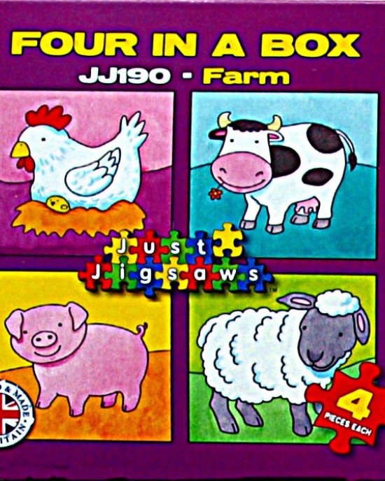 Four in a Box Mini Puzzle - Farm
