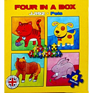 Four in a Box  Mini Puzzle - Pets