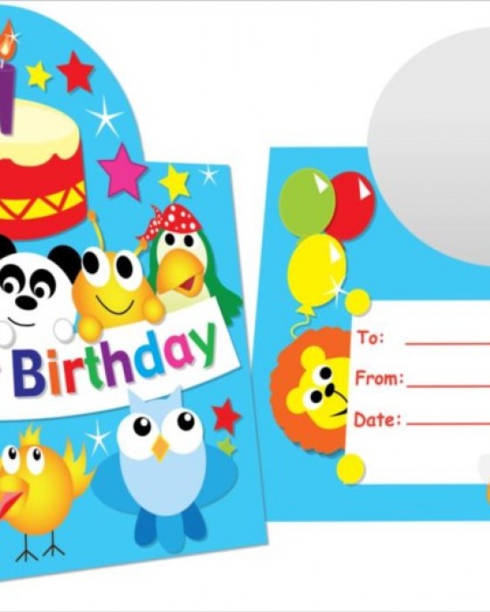 Stand Up Happy Birthday Certificates