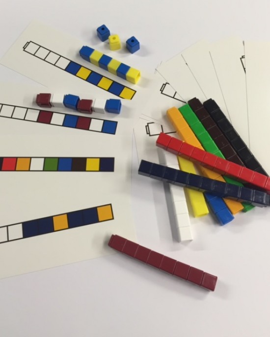 Counting Cubes Sequencing Cards