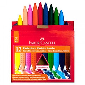 Faber Erasable Crayons Jumbo