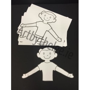 Boy Template To Decorate Set Of 10