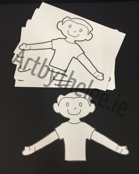 Boy Template To Decorate Set Of 10