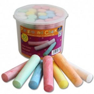 Chalk for Street/ Playground 20's Jumbo Assorted Sticks