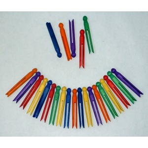 Dolly Pegs Coloured Pack of 24