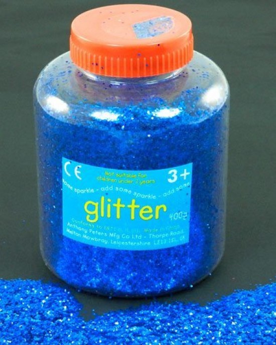Glitter Dispenser Blue 400g Class Pack