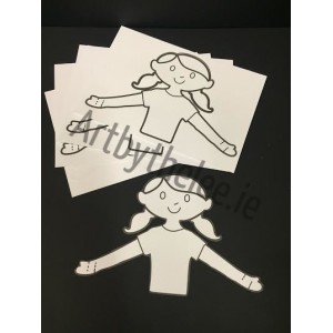 Girl Templates To Decorate Pack of 10