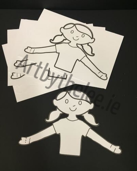 Girl Templates To Decorate Pack of 10