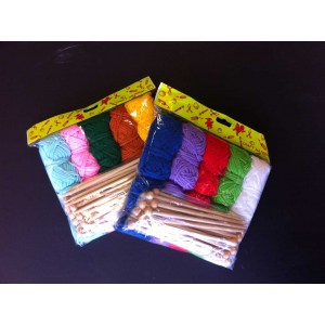 Knitting Needles & Wool Pack of 10