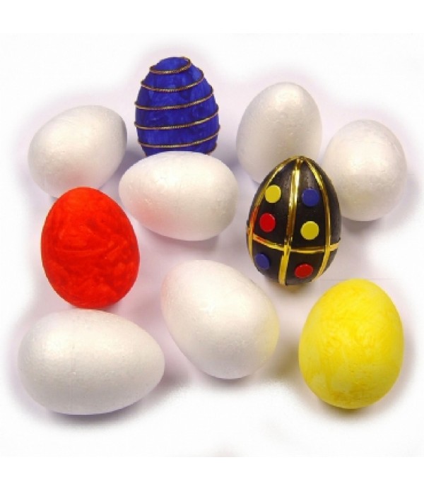 Polystyrene Eggs Pack Of 10