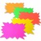 Flourescent Word Stars A4 Pack of 5