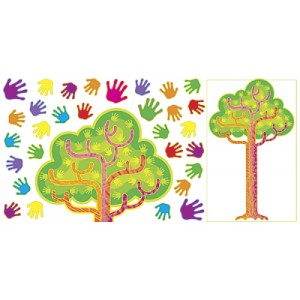 Hands in Harmony Learning Tree.  Bulletin Board Set 