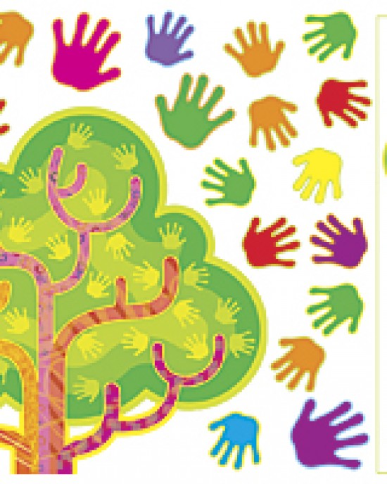 Hands in Harmony Learning Tree.  Bulletin Board Set 