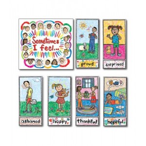 Kid-Drawn Emotions Bulletin Board Set