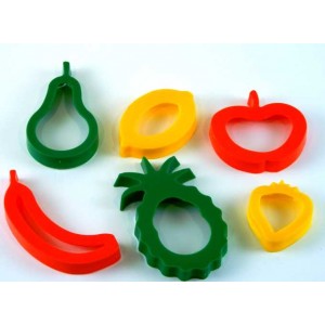 Pastry/Dough Cutters Fruit Pack of 6