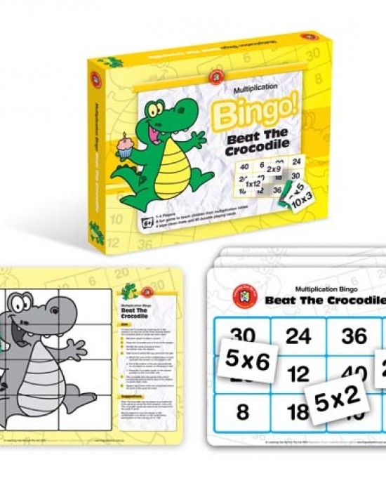 Beat The Crocodile (Multiplication Bingo) 