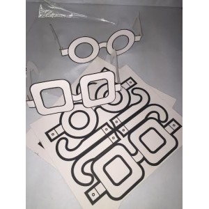 Paper Eye Glasses To Decorate 