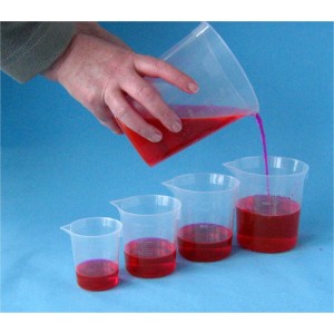 Measuring Beakers With Pouring Lip