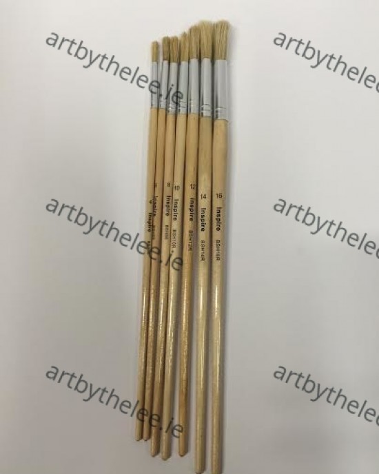 Paint Brushes Hog Pack 12. Size 2-16