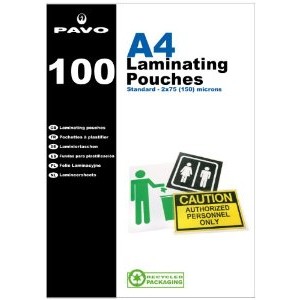 Laminating Pouches A4 Box of 100