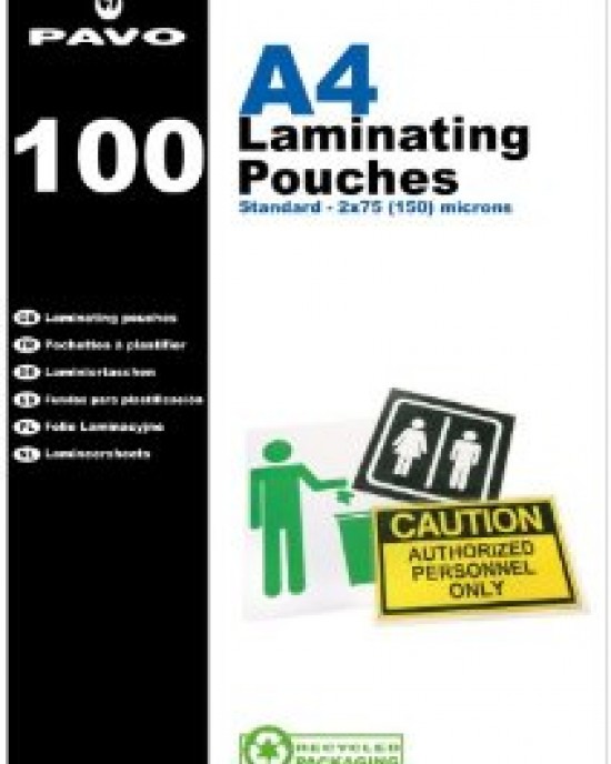 Laminating Pouches A4 Box of 100