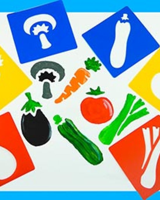 Washable Stencils Vegetable